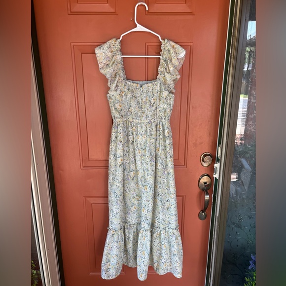 👗👒Greylin Floral Smocked Maxi Dress – Size M - Picture 1 of 5